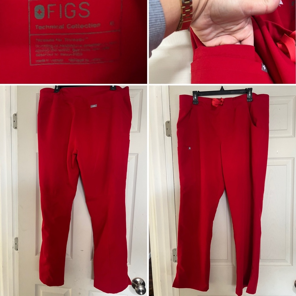 Figs Red Technical Collection SET top + Pants